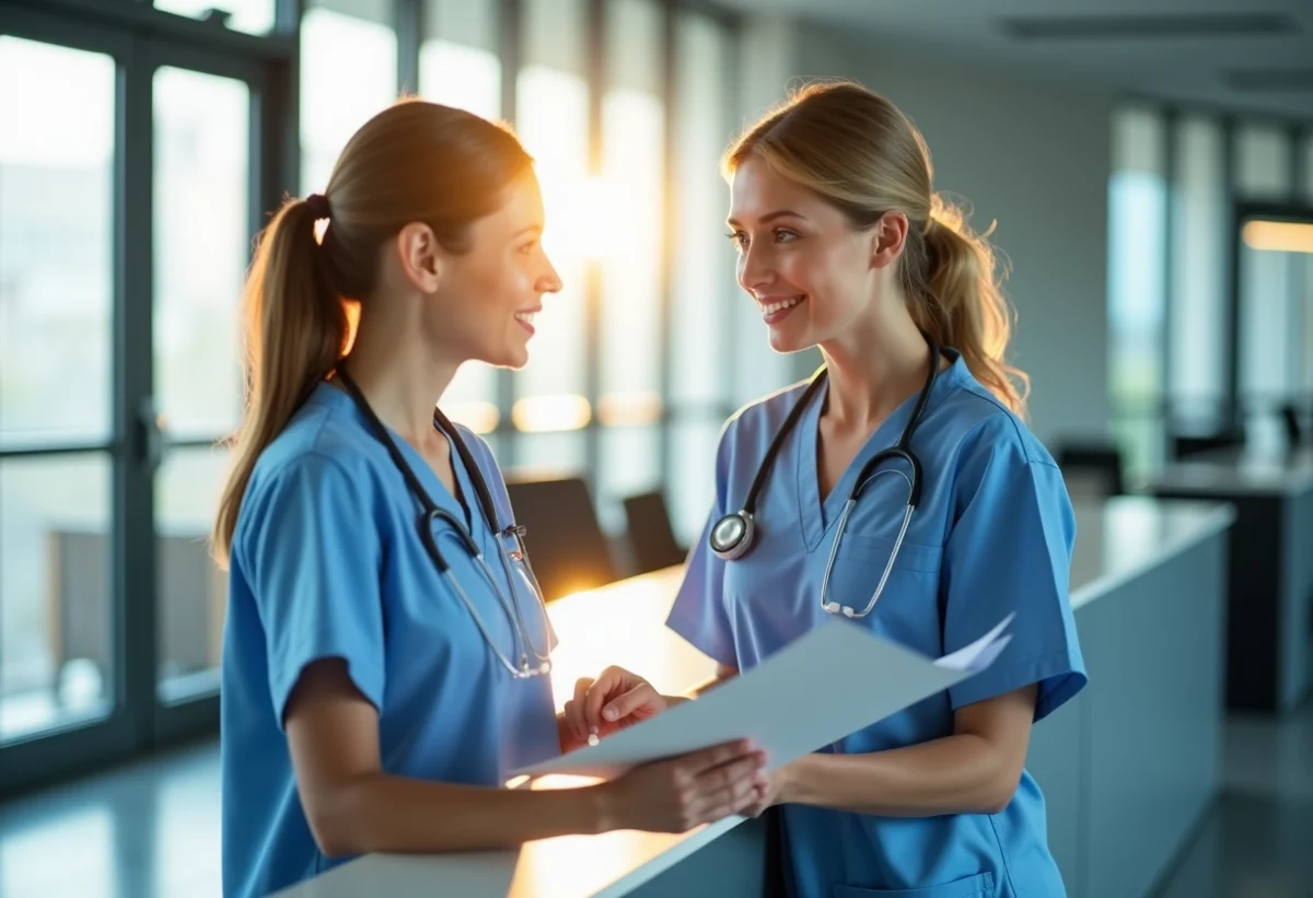 infirmières à l'hôpital
